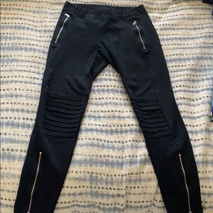 Moto black leggings